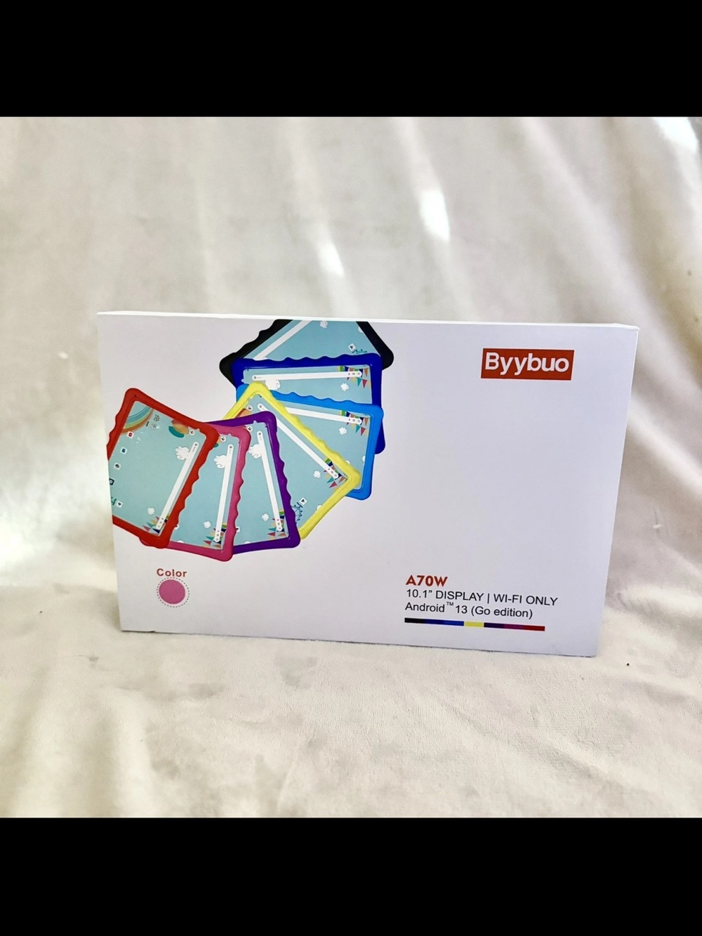 Byybuo children’s SmartPad A70W 32GB 10.1" Android 13 Wifi Only Go Edition pink